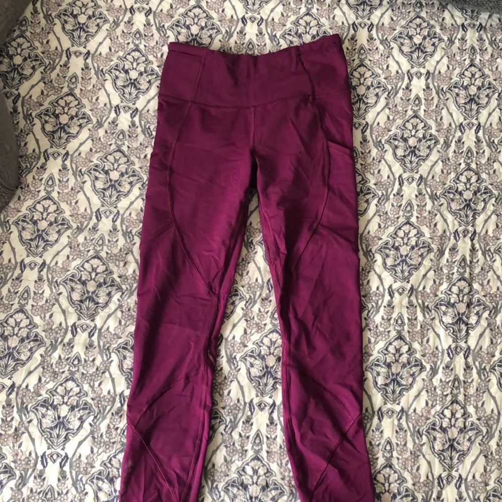 Pink lululemon leggings